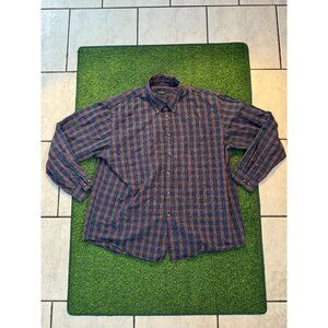 Arrow Plaid Button-Up Shirt